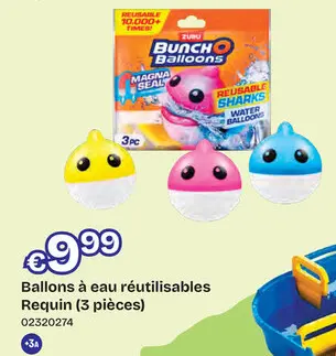 Offre: Ballons à eau réutilisables Requin