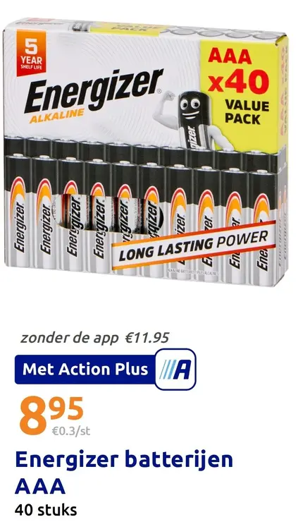 Promotie: Energizer batterijen AAA