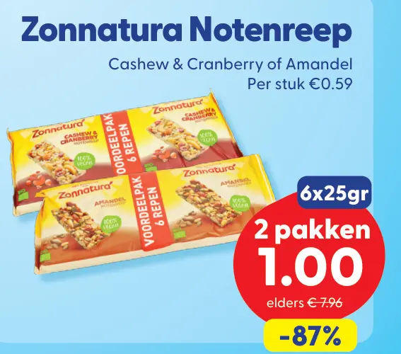 Aanbieding: Zonnatura Notenreep