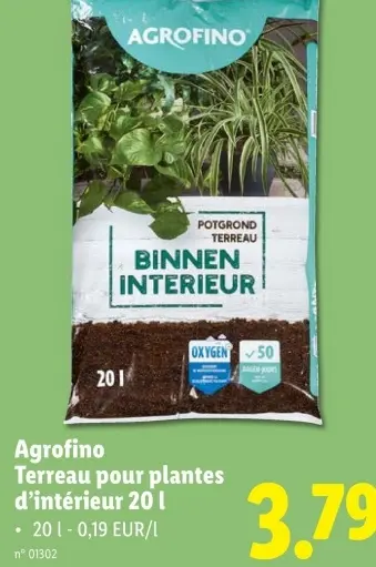 Offre: Terreau pour plantes d'intérieur
