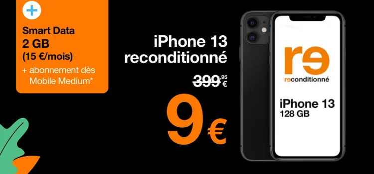 Offre: iPhone 13 reconditionné