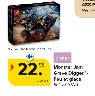 Offre: Monster Jam Grave Digger - Feu et glace