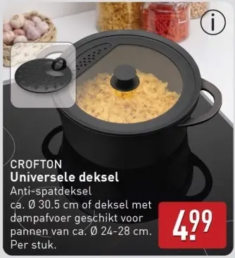 Aanbieding: Universele deksel