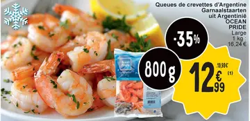 Offre: Queues de crevettes d'Argentine / Garnaalstaarten uit Argentinië