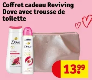 Offre: Coffret cadeau Reviving Dove avec trousse de toilette