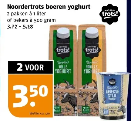 Aanbieding: Noordertrots boeren yoghurt