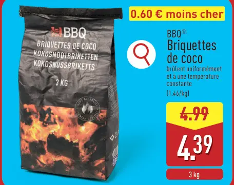 Offre: Briquettes de coco