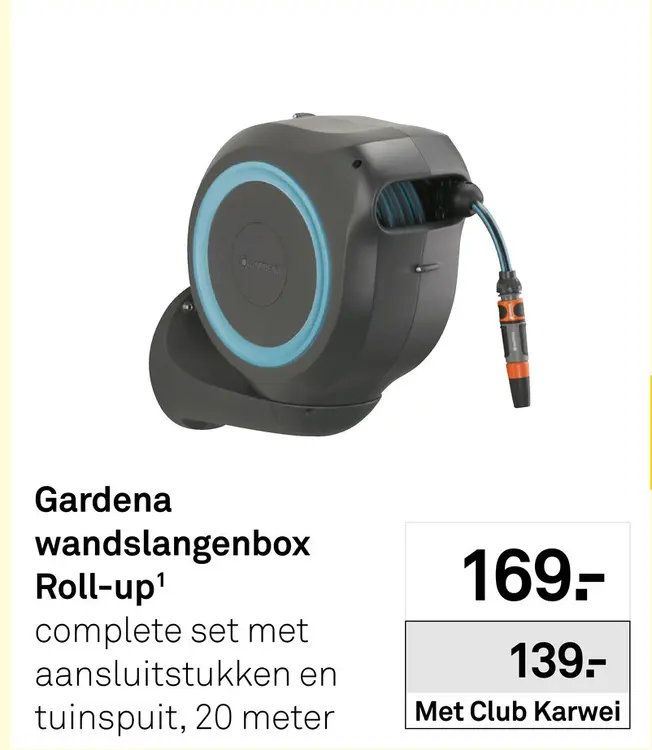 Aanbieding: Gardena wandslangenbox Roll-up