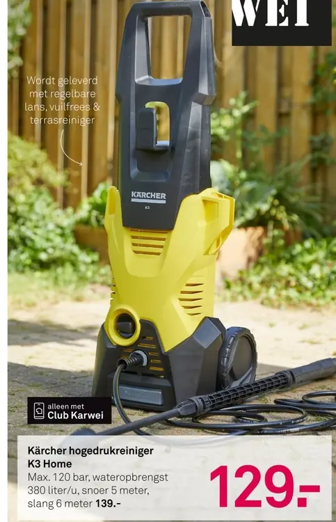Aanbieding: Kärcher hogedrukreiniger K3 Home