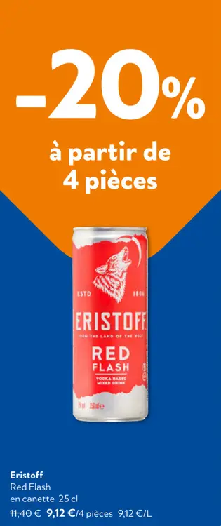 Offre: Eristoff Red Flash