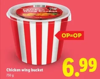 Aanbieding: Chicken wing bucket