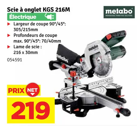 Offre: Scie à onglet KGS 216M
