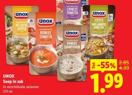 Aanbieding: Soep in zak