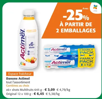 Offre: Danone Actimel tout l'assortiment