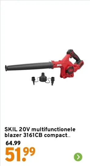 Aanbieding: 20V multifunctionele blazer 3161CB compact...