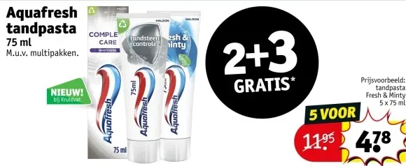 Aanbieding: Aquafresh tandpasta