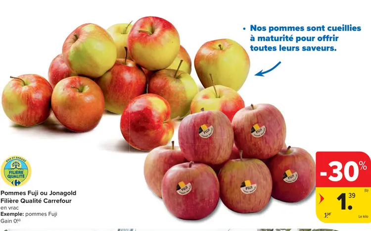 Offre: Pommes Fuji ou Jonagold