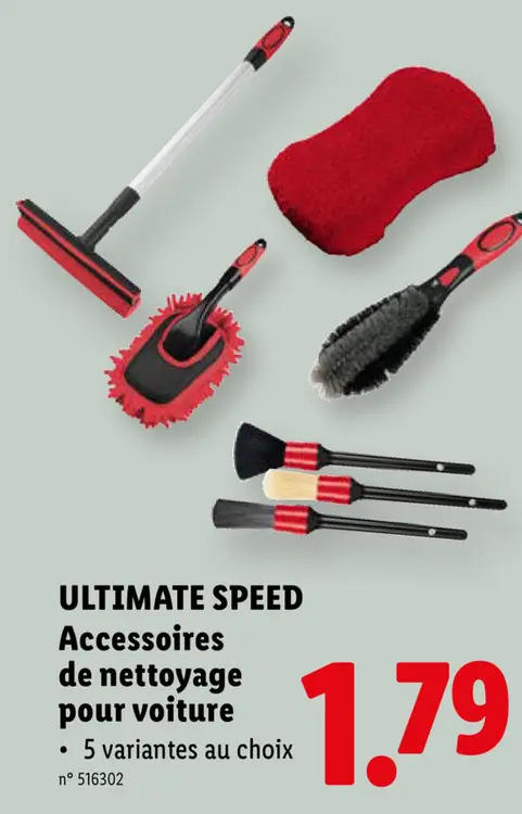Offre: Accessoires de nettoyage pour voiture
