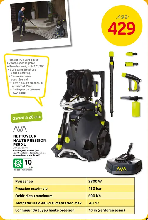 Offre: Nettoyeur haute pression p80 xl