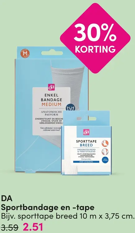 Aanbieding: Sportbandage en -tape