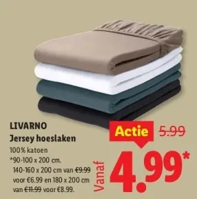 Aanbieding: Jersey hoeslaken