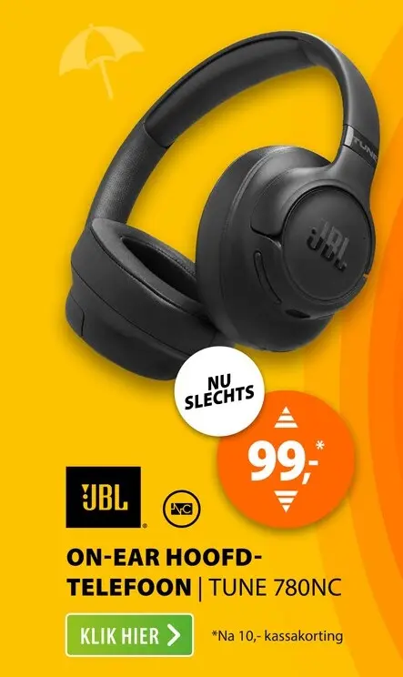 Aanbieding: JBL Tune 780NC Zwart