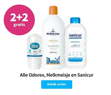 Aanbieding: Odorex, Melkmeisje en Sanicur