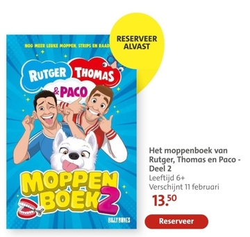 Aanbieding: Het moppenboek van Rutger, Thomas en Paco - Deel 2