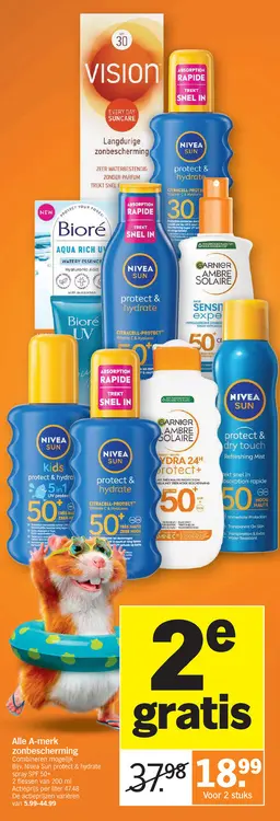 Promotie: Alle A-merk zonbescherming