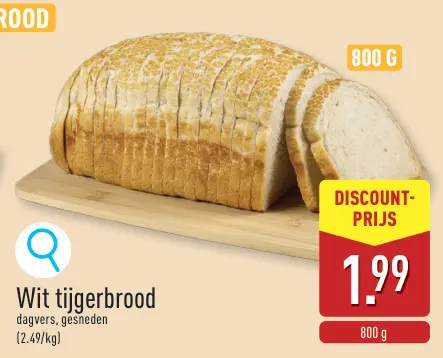 Promotie: Wit tijgerbrood
