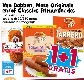 Aanbieding: Van Dobben, Mora Originals en/of Classics frituursnacks