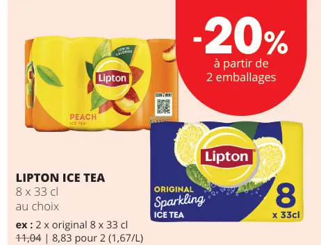 Offre: Lipton ice tea