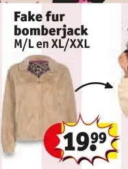 Aanbieding: Fake fur bomberjack