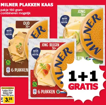 Aanbieding: Milner plakken kaas
