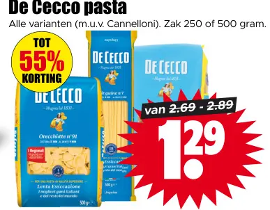 Aanbieding: De Cecco pasta