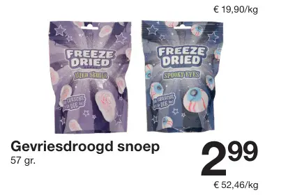 Promotie: Gevriesdroogd snoep