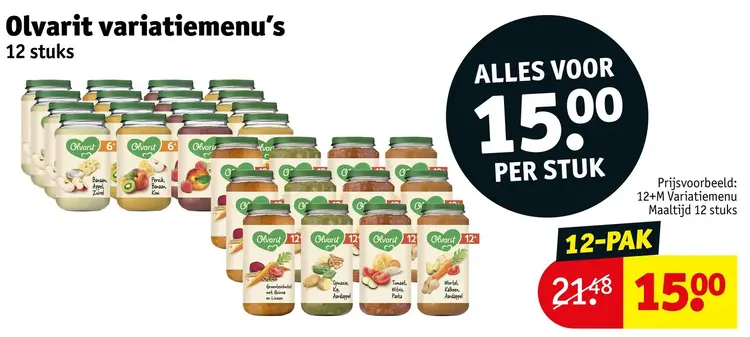 Aanbieding: Variatiemenu's