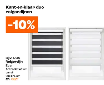 Aanbieding: Bijv. Duo Rolgordijn Eva