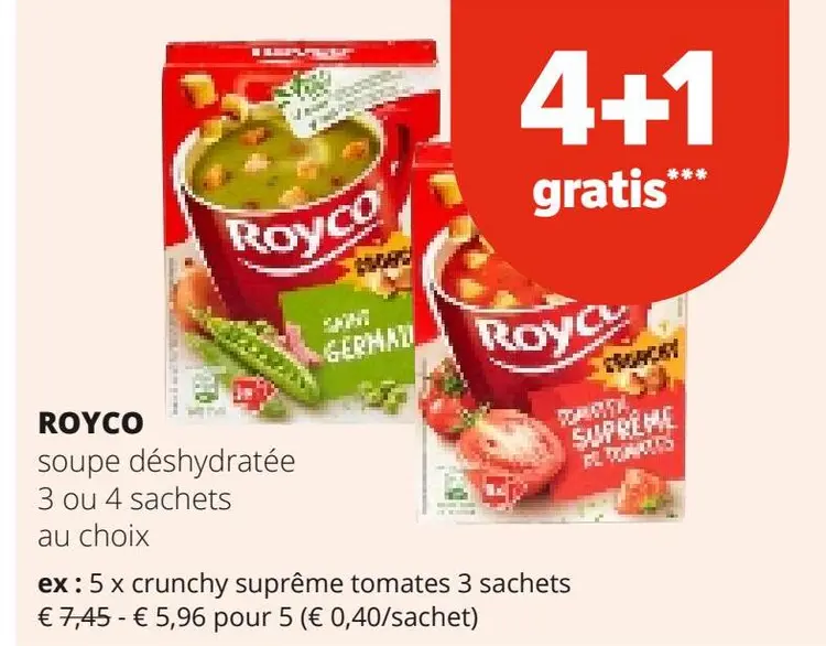 Offre: soupe déshydratée