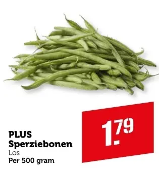 Aanbieding: PLUS Sperziebonen