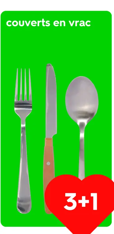 Offre: couverts en vrac