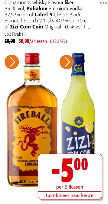 Promotie: Fireball Cinnamon & whisky Flavour likeur