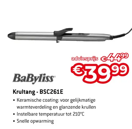 Promotie: Krultang - BSC261E