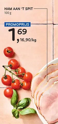 Promotie: Ham aan 't spit
