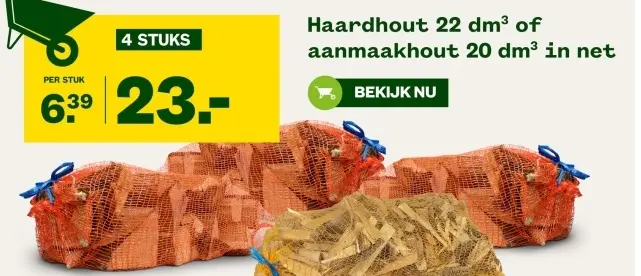 Aanbieding: Haardhout of aanmaakhout
