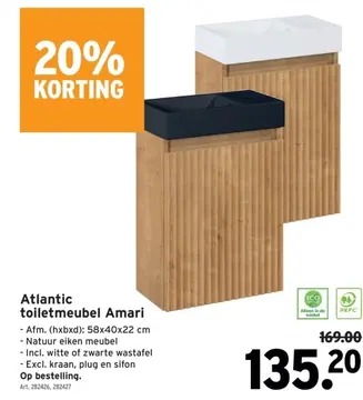 Aanbieding: Atlantic toiletmeubel Amari