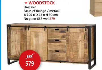 Aanbieding: WOODSTOCK Dressoir