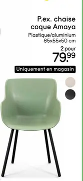 Offre: P.ex. chaise coque Amaya