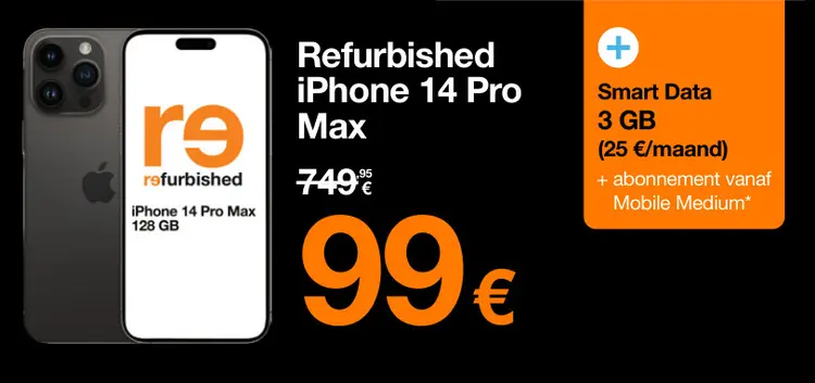 Promotie: Refurbished iPhone 14 Pro Max