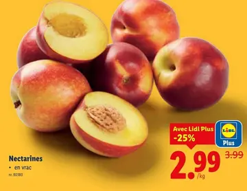 Offre: Nectarines